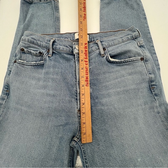 AGOLDE Nico High Rise Slim Jeans Size 30 –Organic Cotton – Light Wash Distressed - Picture 8 of 10
